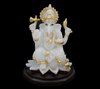 Ganesha Branco - 10cm