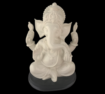 Ganesha Branco - 14cm