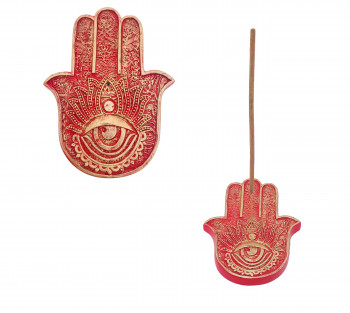 Incensario Hamsa Vermelho - 11cm