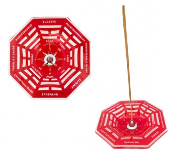 Incensário de Vidro BAGUÁ - 12cm