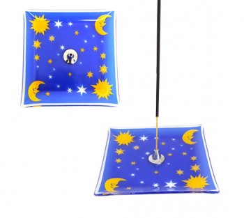 Incensário de Vidro Celestial - 12cm