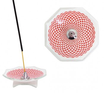 Incensário de vidro Mandala - 8,5cm
