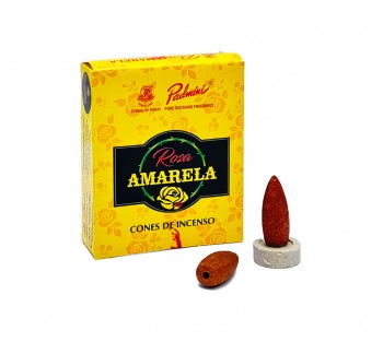 Incenso Padmini Cone Rosa Amarela