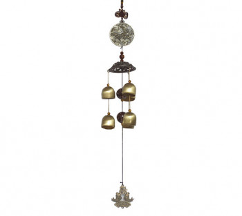 Sino dos Ventos Medalhão Peixes - 50cm