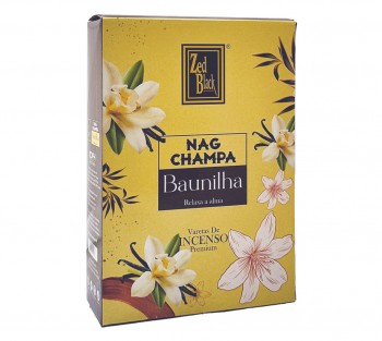  NAG CHAMPA Baunilha - Incenso Indiano Zed Black