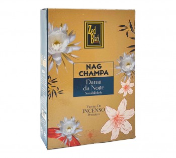  NAG CHAMPA Dama da Noite - Incenso Indiano Zed Black