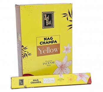  NAG CHAMPA "Yellow" - Incenso Indiano Zed Black