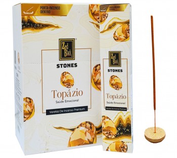 Pedras Topázio - Incenso Indiano Premium